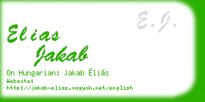 elias jakab business card